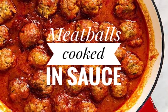 Meatballs Cooked in Sauce